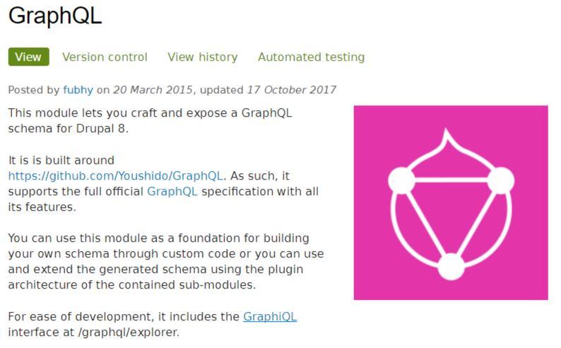 REST API と GraphQL の違いも確認しましょう GraphQL モジュールとは https://www.drupal.