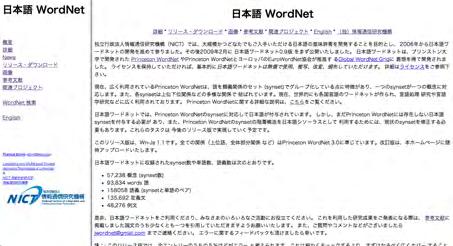 Wordnet BSD,. 5.7 Wordnet. 1.