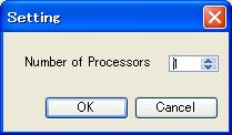 2 プロセッサ数を設定する変換処理を並行して行う数を指定します 一度でも起動して設定していれば 次回以降 表示されません dotmz は PC