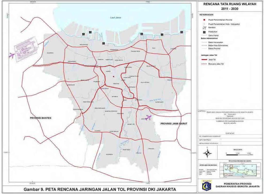2.53 Area DKI JAKARTA Province s Strategic Plan ( 出典 :RENCANA TATA RUANG WILAYAH DKI JAKARTA 2030) 5.