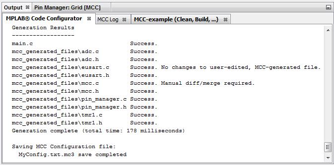 MCC ドライバの生成 3.2 モジュールの選択と設定 3.3 コードの生成 MCC を開いた後 周辺モジュールとライブラリモジュールをプロジェクトに追加できます 1.