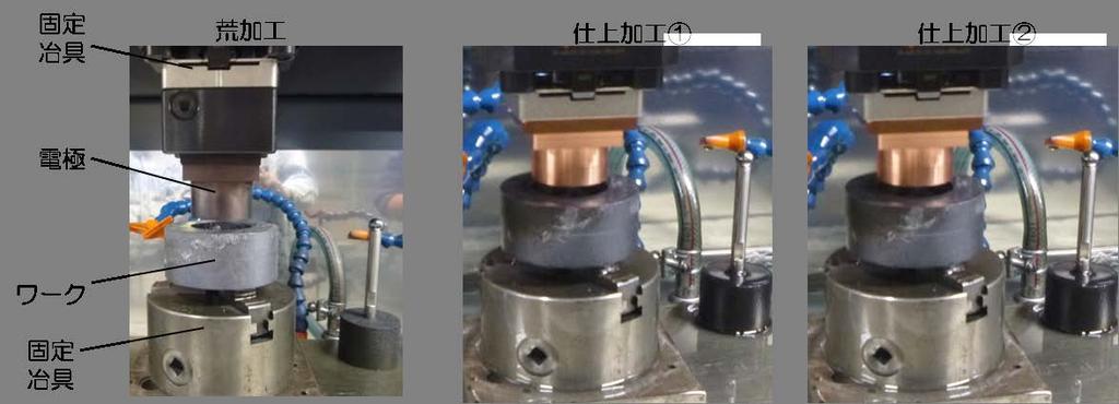 3-2 放電加工条件 ( 電圧印加条件等 ) の最適化による加工精度の向上放電加工条件の最適化のため