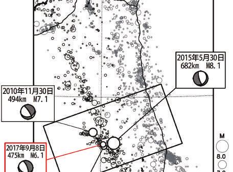 今回の地 震の震央周辺 領域ｃ では M7.