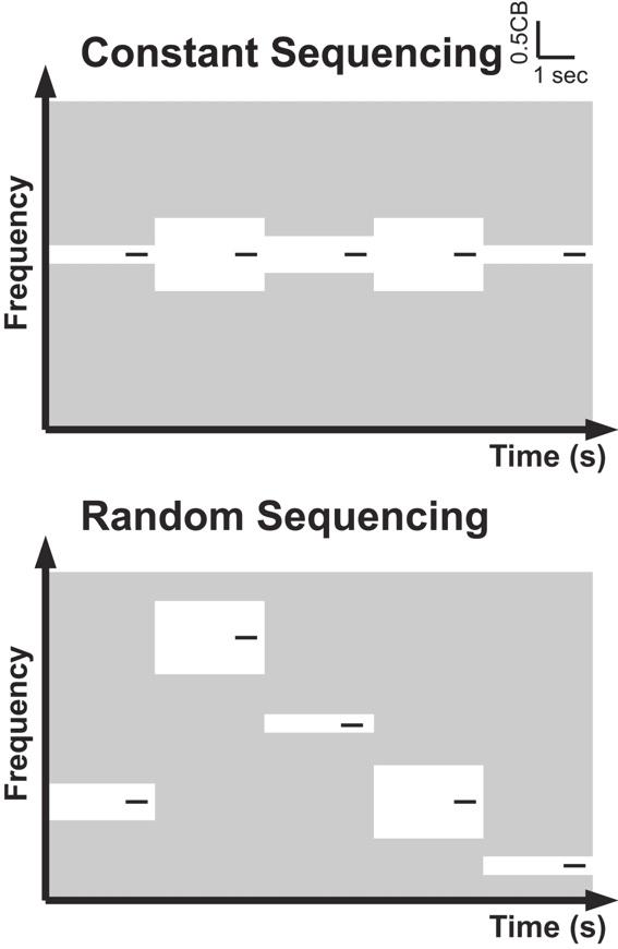 sequencing 1/4, 1/2, 1 critical band CB constant