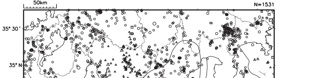 東海地震の想定震源域及びその周辺の地震活動と地震防災対策強化地域判定会検討結果 東海地震の想定震源域及びその周辺の地震活動 3 1 2 a 図 1 震央分布図 (2016 年 5 月 1 日 ~31 日 : 深さ 0~90km M すべて 図中の領域 a は東海地震の想定震源域 ) [ 概況 ]