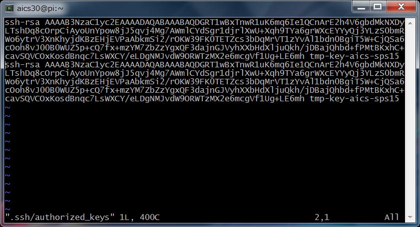 Cygwin / MobaXterm 4. 自身の鍵ペアでログイン SSH コマンドでログイン $ ssh -i ~/.ssh/id_rsa ログイン ID@pi.ircpi.kobe-u.ac.jp 自身の鍵 パスフレーズでログインできることを確認する 5. 仮の鍵ペアを削除 π-computer ~/.