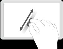 スクロールする操作も可能です 左クリック １本の指でタップする 左ダブルクリック 左ドラッグ 右クリック ホイール １本の指で２回タップする １本の指で２回タップし ２本の指でタップする ２本の指で上下にスクロール 指を離さずドラッグする または １本の指で長押しする する メニュー/キーボードの表示/非表示を3本指で操作することも可能です メニュー キーボード 操作説明 アクション