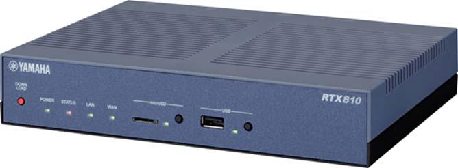 RTX810: 基本性能の向上 2LAN(10/100) 200Mbit/s VPN 80Mbit/s NAT 4,096セッション 2LAN(10/100/1000)+USB