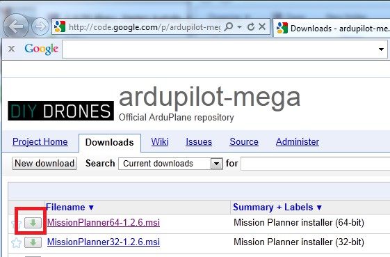 ステップ 2: ミッションプランナーをダウンロードする ArduPilot のミッションプランナーの最新版は下記 URL からダウンロードしてください それぞれのコンピューター環境 によって異なります エンルートの Zion