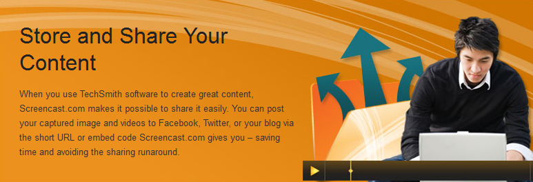 Screencast.com の 概 要 Screencast.com は 高 品 質 のビデオ プレゼンテーション および 画 像 をアップロードして 管 理 および 共 有 でき るサイトです Screencast.