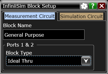 09 InfiniiSim によるオシロスコープの観測点移動 Application Note その他のブロック Bridgeブロックは開放としますので初期値のまま (Measurement Circuitと Simulation Circuitの両方がOpen) とします その他のブロックにはIdeal Thru ( 理想伝送線路 : 減衰無し 線路長 =0) とします 図 19.