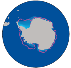 11. 将来の雪氷圏の予測 南極の海氷の減少が予測されるが確信度は低い 南極域においては 世界平均地上気温の上昇に伴い 21世紀末に海氷面積と体 IPCC AR5 WGⅠ