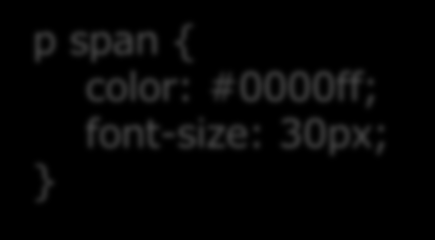 4.4 文字の色を指定する <span> タグ 書式 :<span>~</span> 論理的な意味はない 部分的に CSS の指定を変更するために使用する <span> タグと color プロパティを使用した記述と表示例 HTML <p> 今日は