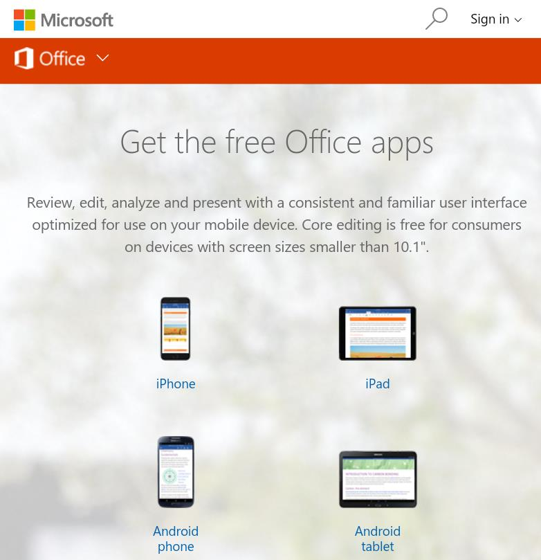 3. Office365 ProPlus インストール手順 (Android タブレット ) 3.1.