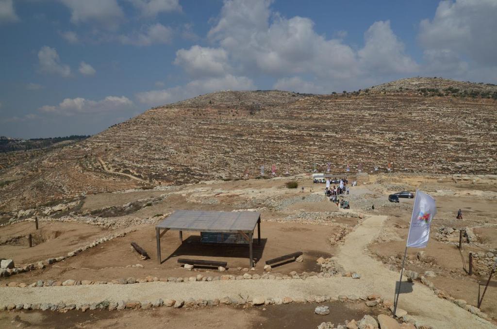 2014 年聖地旅行 シロの発掘現場 聖なる幕屋があった所 Israelreise,