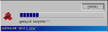 4CドライブのCpad 本体をデスクトップに 右ボタンを使ってドラッグ & ドロップします 5[ ショートカットをデスクトップに作成 ] を選びます ( デスクトップに Cpad のショートカットが作成されました 実行するときなどはこのほうが便利ですね ) 6Java2SDKSE のインストールプログラムをダウンロードします