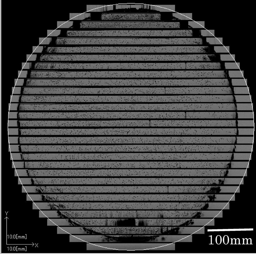 Infrared Fig. 9. Scattering particle image from SAW grade substrate.
