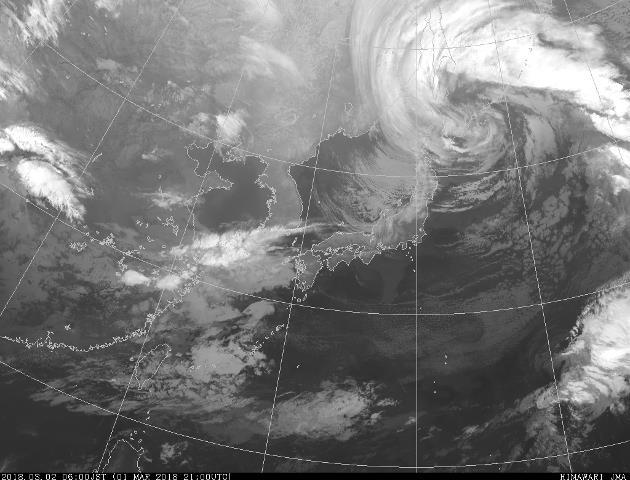 地上天気図 気象衛星赤外画像 3 月 2 日 03 時 3