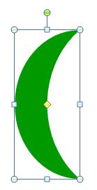 グラデーションの種類が簡単に変更できます 20 ビールを構成している図形をすべて選択し グループ化します 枝豆を描こう 使用する図形 月 円 / 楕円 1.