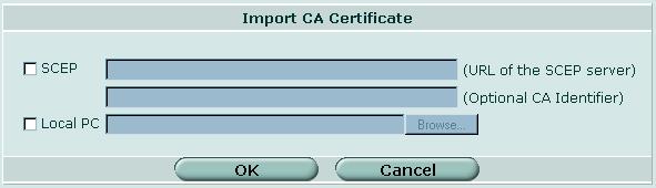 CA 証明書 VPN - 証明書 図 196: CA 証明書リスト CA 証明書のインポート 証明書の詳細表示ダウンロード [Import] CA ルート証明書をインポートします 334 ページの CA 証明書のインポート を参照してください [Name] 既存の CA ルート証明書の名前 FortiGate ユニットは インポートの際 CA 証明書に一意の名前 (CA_Cert_1
