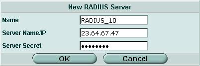 ユーザ LDAP サーバ 図 205: RADIUS サーバのリスト RADIUS サーバの設定 [Create New] 新しい RADIUS サーバを追加します [Name] FortiGate ユニット上の RADIUS サーバの名前 [Server Name/IP] RADIUS サーバのドメイン名または IP アドレス 削除アイコンこの RADIUS サーバの設定を削除します 注記 :