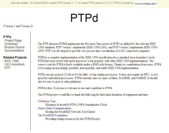 PTPd による時刻同期 PTPd の概要 PTP デーモン (PTPd) は IEEE1588 規格で定義されている高精度時間プロトコル (PTP) を実装している Linux uclinux FreeBSD と NetBSD 上で動作する PTP Version 1 は IEEE 1588-2002 を実装