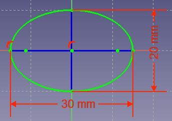 Part Design 楕円の作成