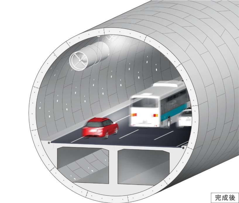 ~ 東名 ) は 関越自動車道から東名高速道路までの約 16kmをトンネルでつなぎます