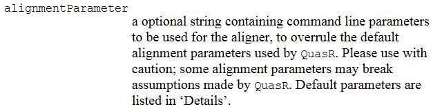 関数マニュアル 調べたい alignmentparameter のところをつぎはぎで表示 結論として -m として