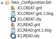 3) プロジェクトの New_Configuration.bin フォルダ配下に実行ファイルが作成されていることを確認してください 3.