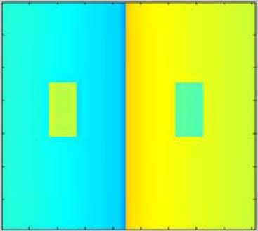 昼光を含めて明るさ感を評価できる唯一の手法 中心部の色 ( 輝度 ) は同じだが 周囲の影響で見え方は違う ( 左の方が明るく見える ) 明るさ感指標は 見え方の違いを数値化することが可能 (