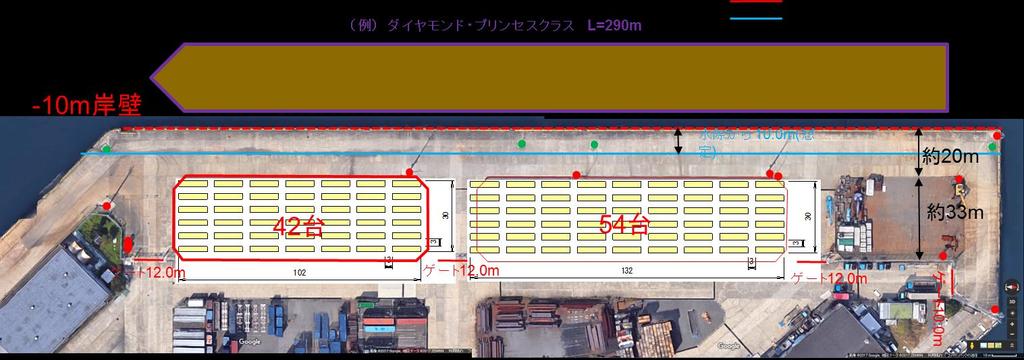 課題 5: 国際埠頭施設への大型バス等受け入れのための対応 松山港外港地区岸壁 (-10m) は 国際船舶