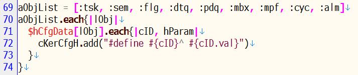tf ファイルにおける問題点をいくつか検出し 現コンフィギュレータのチケットを 3 件 (#150~ #152) ASP カーネルのチケットを 2 件 (#348 #349) を発行した 新コンフィギュレータでは これらの問題を解決済みである 5 現コンフィギュレータとの比較