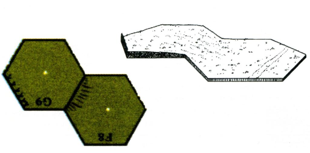 キャンペーンゲーム (KG CG) 1 針葉樹林 ine Woods 1.1 KG には 広範囲に広がる針葉樹林 1 を表した 新しい地形タイプが含ま れている KG 地図上では 通常の 緑色の林シンボル が描かれているヘク ス(例 StKK13)が針葉樹林を表しており 普通の林(B13.