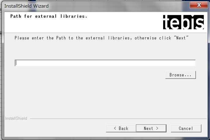 1 14 External Library を使用する場合は フォルダの作成場所を指示して Next ボタンを 選択して次に進みます External Library を使用しない場合は 何も入力せずに次に進みます External Library とは Tool Macro NCSet