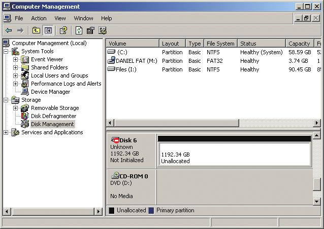 8. CalDigit のフォーマットを行う為 ディスク ユーティリティ (Mac) 或いはディスク マネージメントツール (PC) を起動してください 9.