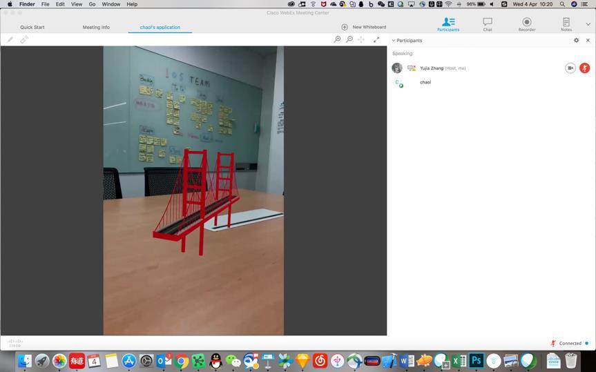 Augmented Reality - Webex Meetings ios 11 機能 Beta