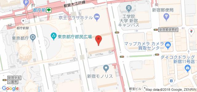 JR新宿駅西口から 新宿地下道 動く歩道 を直進し 左手に京王プラザホテルの看板が見えたら左折すると ホテル入口に直結し たスロープあり 又はスロープ対応 一部階段のみの階段については車椅子リフト対応