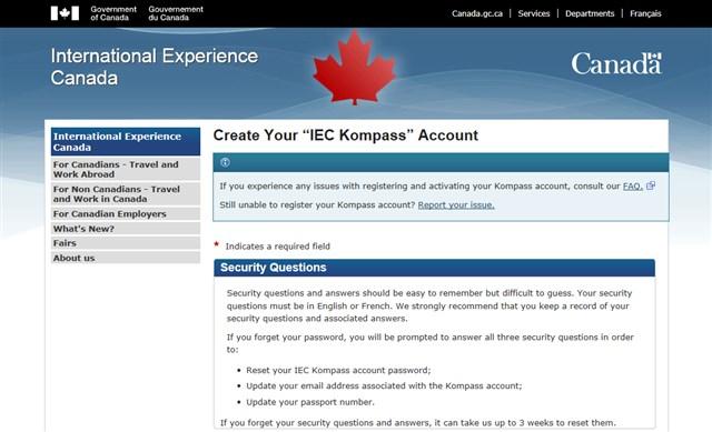 5. Create Your IEC Kompass Account で