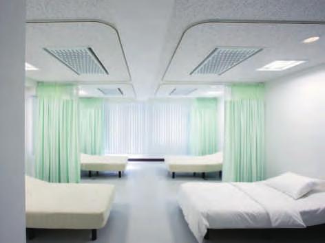 透析室 高性能外気混合空調機 4 床用病室 コンパクト設計で 室 8 床用でも場所を取りません