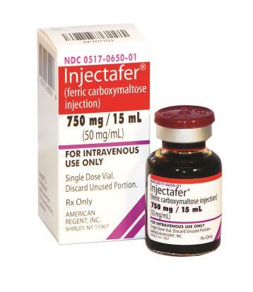 鉄欠乏性貧血治療剤インジェクタファーー新たな治療法の提供 - 優れた製品プロフィール 広い適応症 経口鉄剤を有意に上回る貧血の改善 鉄剤の中で最高用量の投与が可能 最短 15