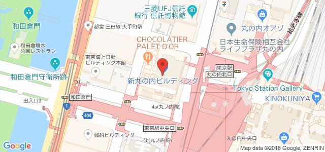 レストランが入っており 駅地下通路と直結している 東京駅 JR 東京メトロ 丸の内線 エレベーターあり