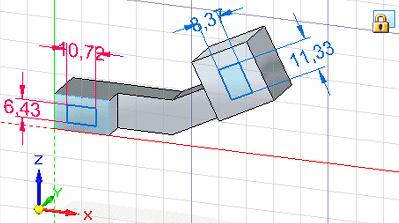 パーツのシンクロナススケッチの作図 スケッチ幾何形状に対する水平および垂直な寸法配置の維持 スケッチ幾何形状に対して水平および垂直に寸法を維持するには [ スケッチ ] タブの [ 作図 ] グループにある [ グリッドのオプション ] スプリットボタンから [ 原点の位置を変更 ] コマンドを選択して スケッチ平面の原点を移動して その向きを変更できます これにより