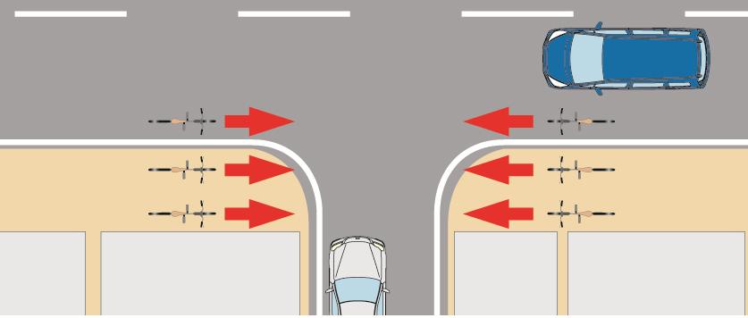 (2) 交通事故関係幹線街路と区画街路の交差点部における事故の発生状況として 進行方向や通行位置別にみた場合 自転車の通行ルールである 歩道通行の場合は車道寄りを走行 車道通行の場合は左側通行 は 事故発生割合が低い傾向にあります 車道の逆走 と 歩道の民地より を通行する自転車で事故率が顕著に高い 8 件 (1.5) 0 件 (-) 車道順走 16 件 (0.031) 30 件 (0.