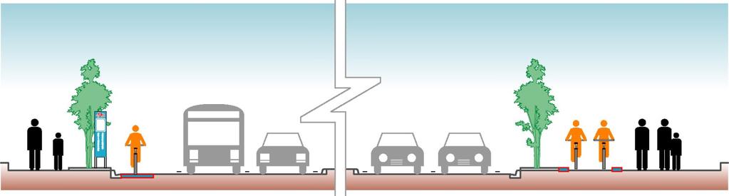3.3 自転車走行空間の整備計画 1) 基本的な考え方 ( 整備方針 ) 自転車は 車両 であるという大原則に基づき 車道を活用した整備を基本としますが 車道部に自転車走行空間の確保が難しい場合は歩道等を活用し 当面は歩道空間内において 歩行者と自転車の安全な通行位置を誘導する整備手法を用いながら自転車走行ネットワークを構築していくこととします 1