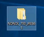 あらかじめ記憶媒体などを利用しインストールファイルをコピーしてください 1 インストールするパソコン上で ダウンロードした NDNDL_7XX _JREXXX.