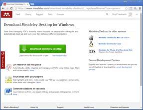 Mendeley ウェブ版 ( 講師はウェブブラウザとして Chrome を使用 ) Word A. ユーザー登録し デスクトップ版をインストールする 1. ウェブブラウザで http://www.com にアクセス 2.