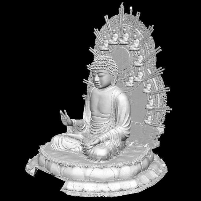 : 5 3 Fig. 5 3D model of current Great Buddha 4 Fig. 4 Merging result 1 [m] [m] 14.98 15.85 1.02 1.16 3.20 2.82 2.54 2.52 1.48 1.66 3.74 3.56 2.23 2.07 5.33 4.