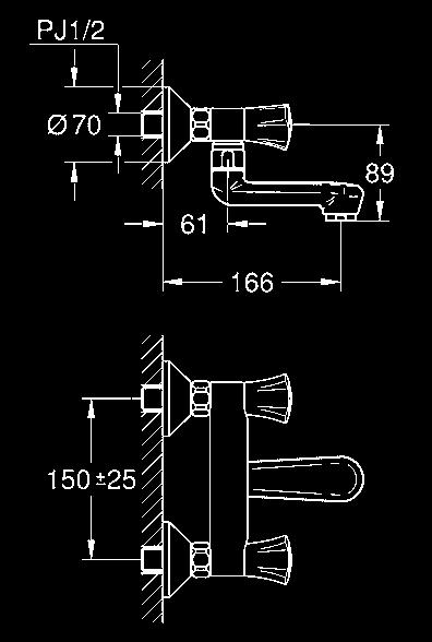 10J 同上寒冷地仕様 JP 2510 01 コスタ 2 ハンドル洗面混合栓 ( 引棒付 ) 接続アダプター