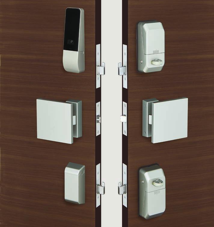 カードとテンキー 2 つの認証方式で扉を施解錠できるハイブリッドタイプ 新築 既存物件問わず 賃貸住宅やオフィスの間仕切等に最適なデジタルロックです X8 仕上 BK 仕上